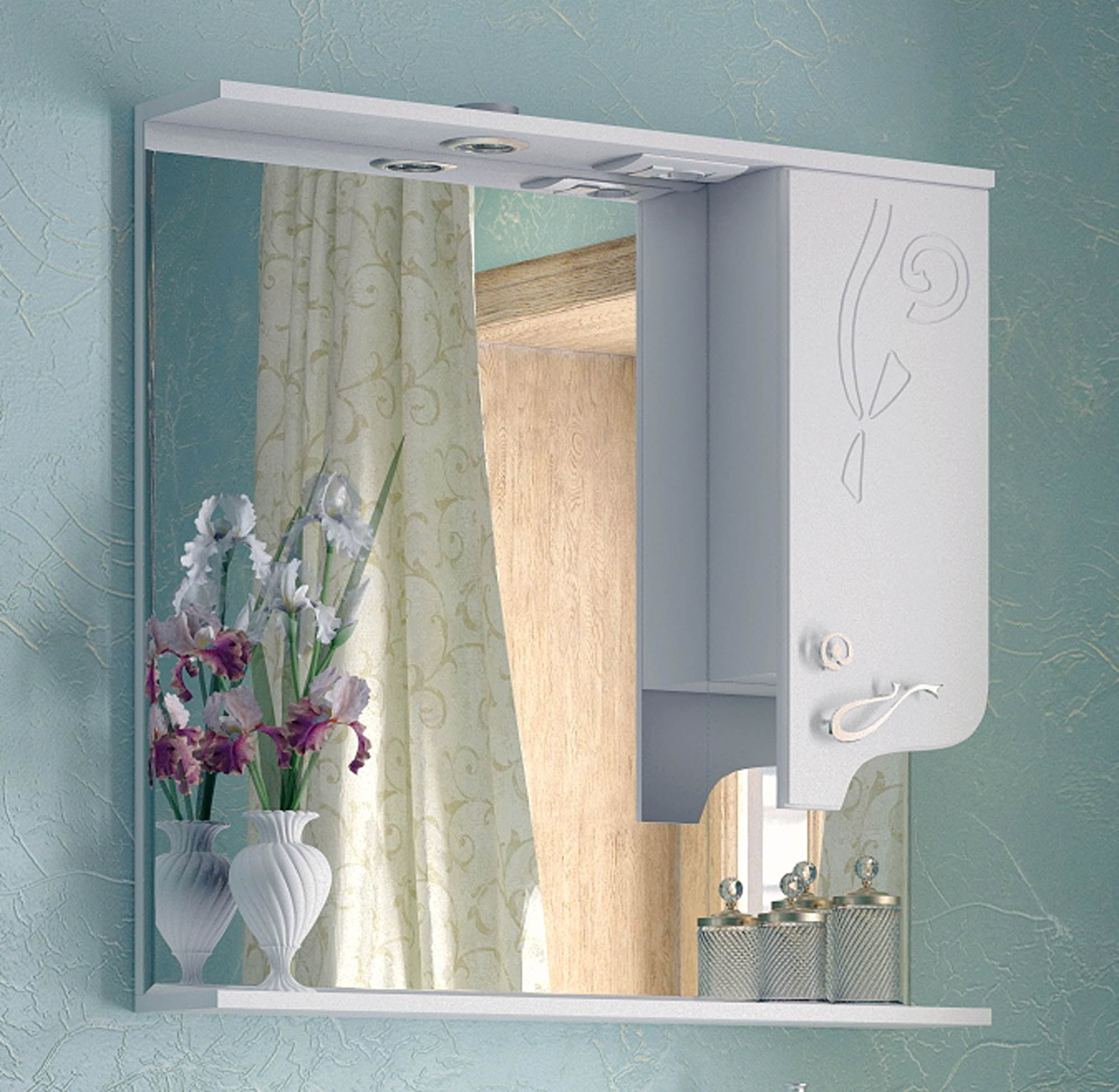 Зеркальный шкаф Corozo Венеция 85 SD-00000283 в интернет-магазине Kingsan