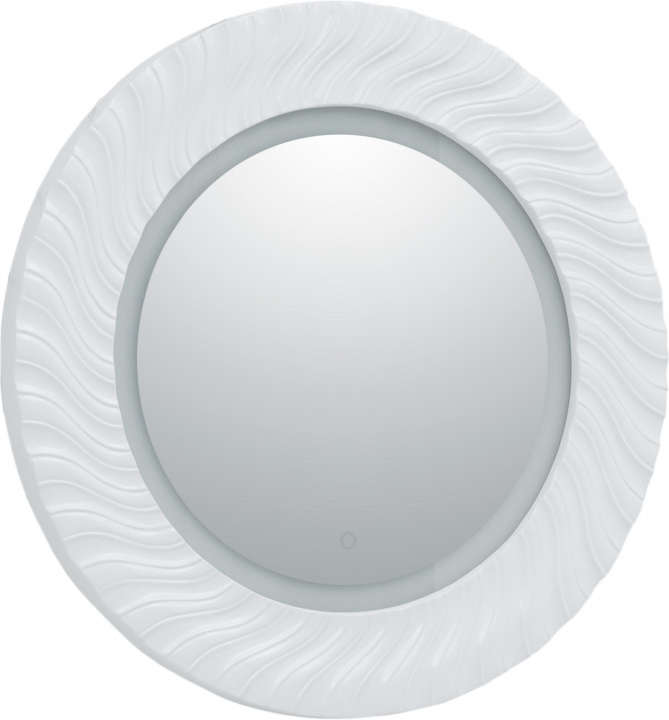 Зеркало Aquanet Милан 80 белый LED по выгодной цене Kingsan