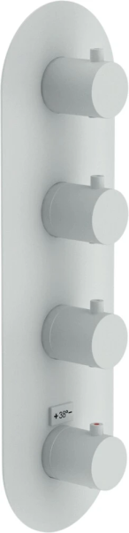 Термостатический смеситель для ванны Nobili Live WE00104/TWM на 4 выхода белый, матовый в интернет магазине KingSan