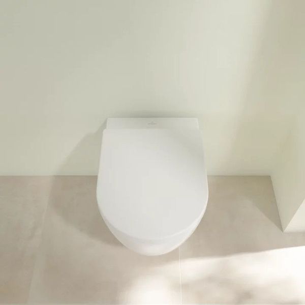 Унитаз подвесной Villeroy&Boch AVENTO Комбипак, Унитаз 370х530 DirectFlush и сиденье QuickRelease, SoftClosing 5656HR01 фото