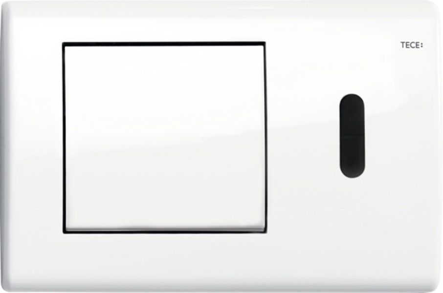 Кнопка смыва унитаза TECE TECEplanus 9240362, белый глянцевый с ИК-датчиком, питание от сети 12 В с установкой и подключением