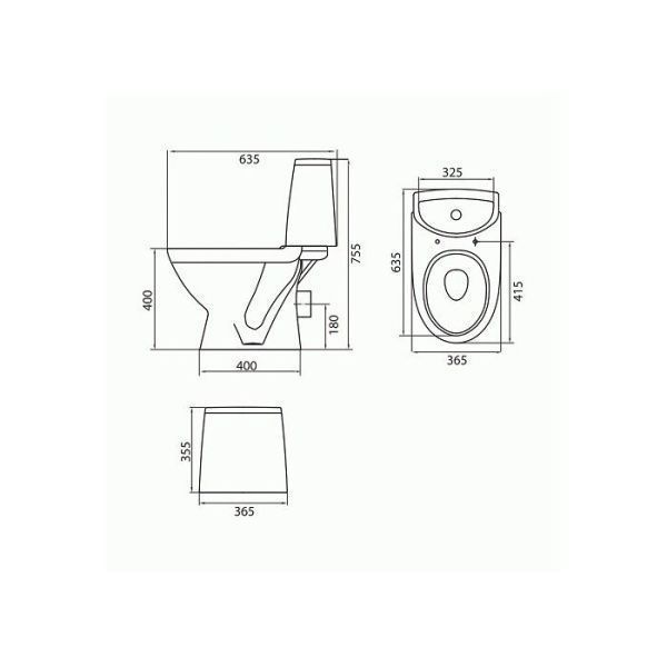 Унитаз-компакт Kolo Runa напольный с сиденьем SoftClose L89208000