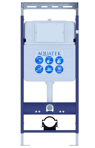 INS-0000010 Aquatek Easy Fix 50 Монтаж рама для подв унитаза1130*500*100+звукоизоляционная прокладка, фотография