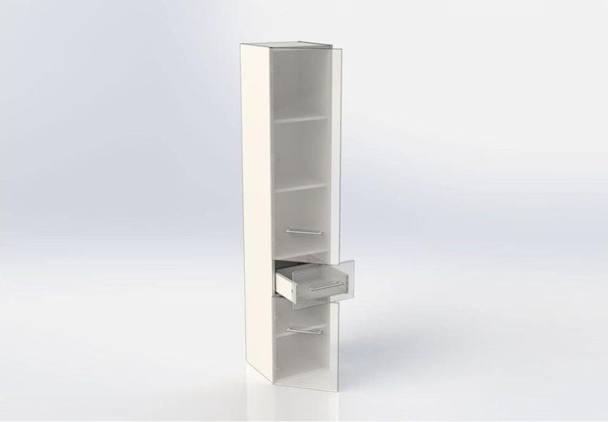 Шкаф-пенал для ванной Aquanet Порто 35 L белый в интернет-магазине Kingsan