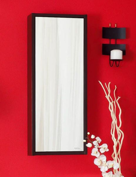 Шкаф зеркальный Бриклаер Бали 40 правый венге/белый в интернет-магазине Kingsan