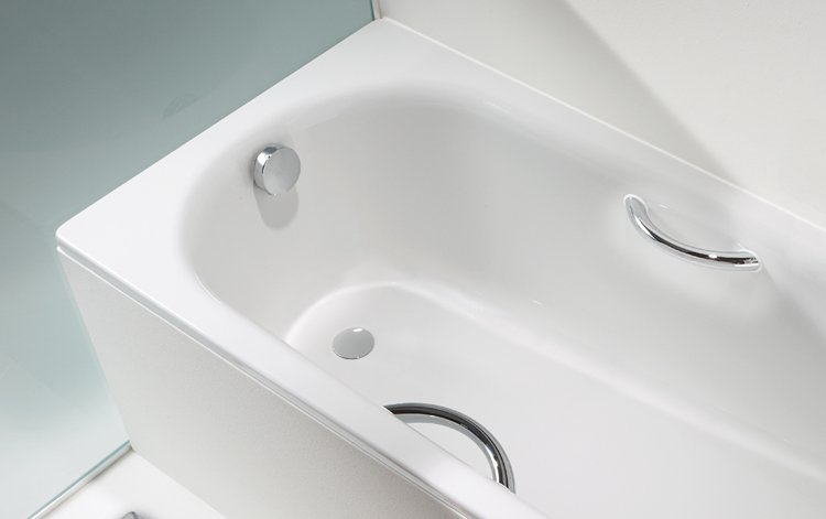 Стальная ванна Kaldewei Saniform Plus Star 336 170x75 с покрытием Easy Clean и Anti Slip