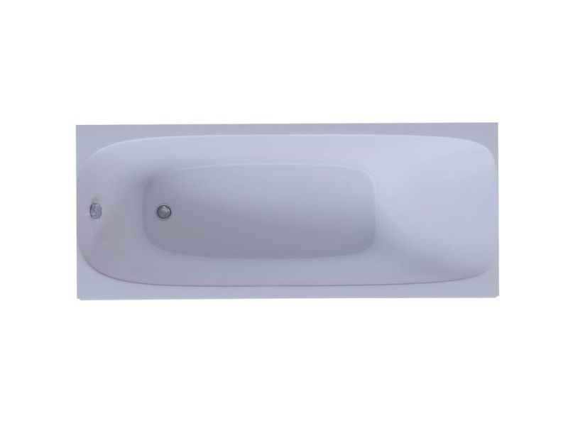 Акриловая ванна Акватек Альфа 170х70, с фронтальной панелью, с гидромассажем (слив слева) фото