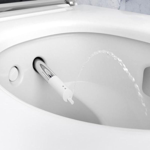 Подвесной унитаз-биде GEBERIT AquaClean Mera Comfort с технологией смыва TurboFlush, белого цвета 146.214.11.1 фото