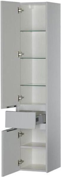 Шкаф-пенал для ванной Aquanet Латина 35 L белый в интернет-магазине Kingsan