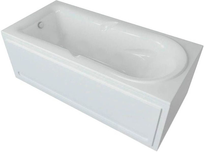 Акриловая ванна Акватек Леда 170х80, с фронтальной панелью (слив слева) фото
