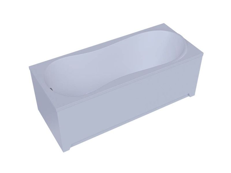 Акриловая ванна Акватек Афродита 170х70, с фронтальной панелью (слив слева, вклеенный каркас) фото