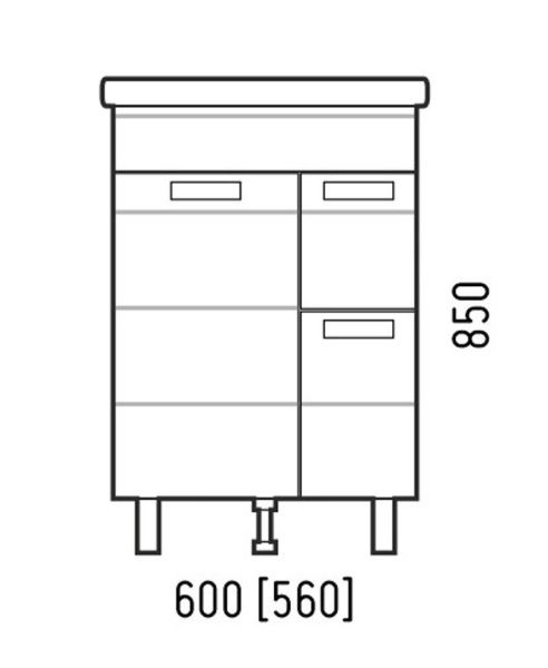 Тумба под раковину Corozo Денвер 60 Z2, Сомо 60 заказать в каталоге официального интернет магазина