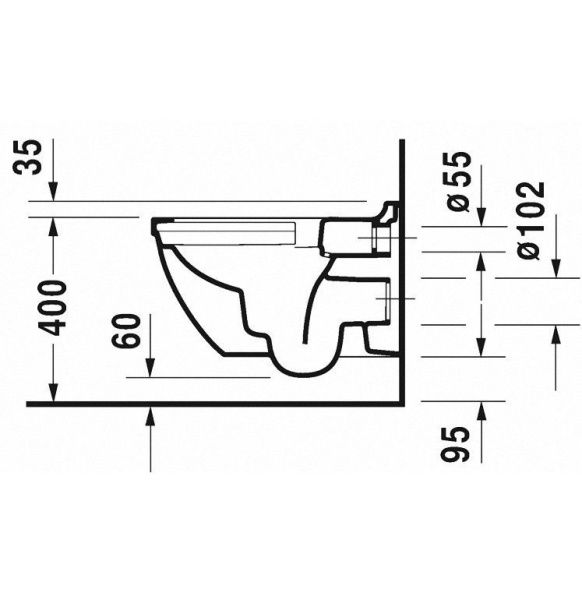 Унитаз подвесной Duravit Starck 3 Rimless безободковый, с крышкой-сиденьем soft 45270900A1 фото