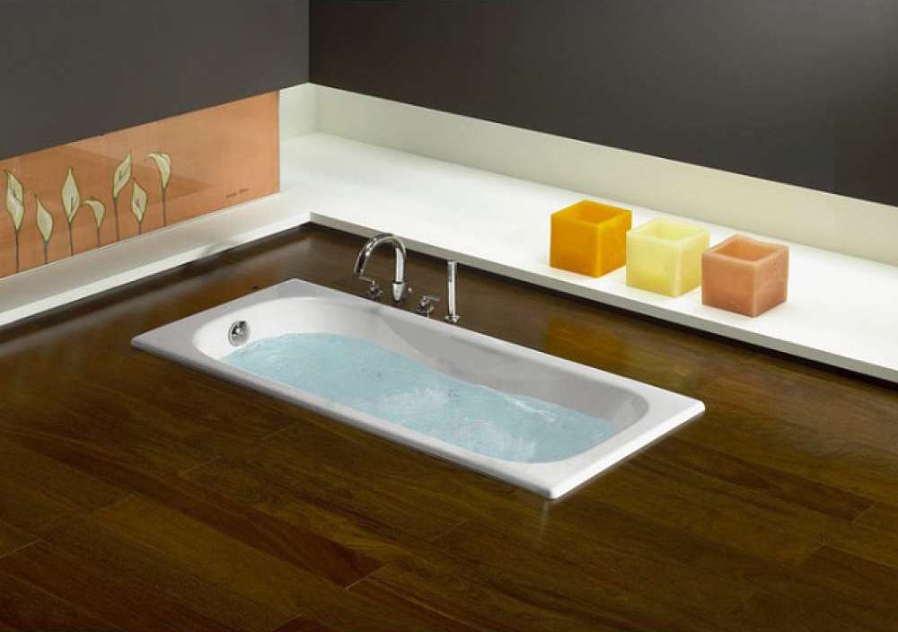 Чугунная ванна Roca Malibu 170х70 без отверстий для ручек, anti-slip 233360000 в интернет-магазине Kingsan