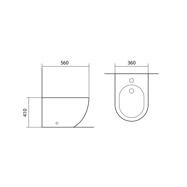 Биде напольное Акватек Европа AQ1017-00