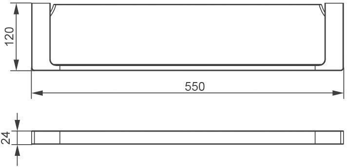 Полочка Aquanet 5787 (55 см) заказать с доставкой