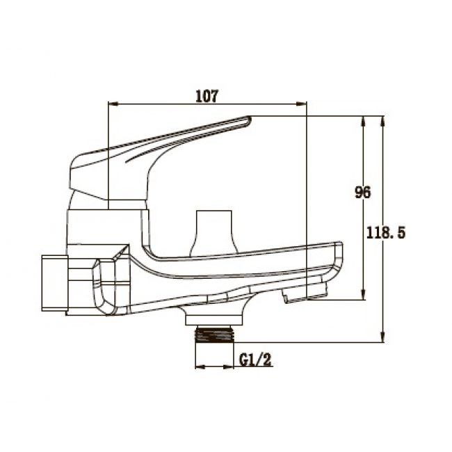 Смеситель для ванны Kaiser Clever 76022 в интернет магазине KingSan