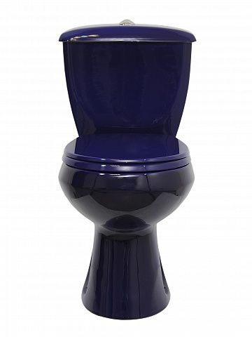 Унитаз-компакт Оскольская керамика Элисса Стандарт синий, с системой антивсплеск 43355130202, фото