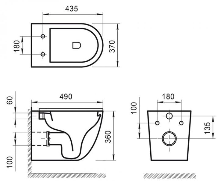 Унитаз подвесной BelBagno SFERA-R BB046CHR, полукруглый, белого цвета фото