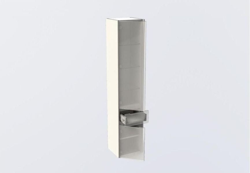 Шкаф-пенал для ванной Aquanet Латина 35 L белый в интернет-магазине Kingsan