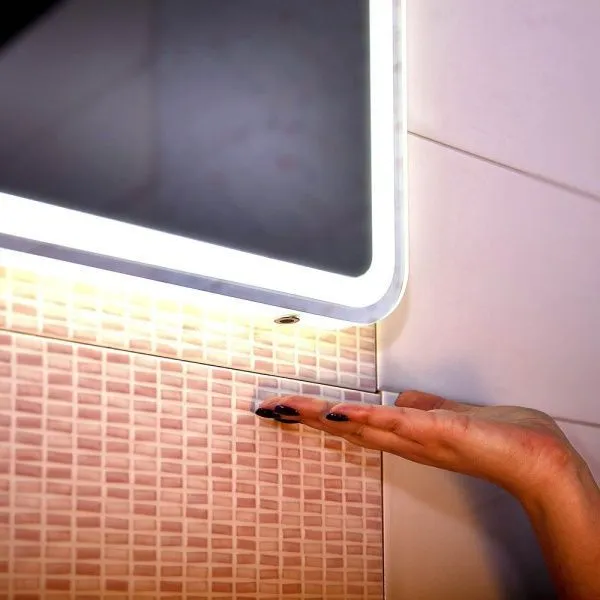 Зеркало Бриклаер Эстель-2 60 с подсветкой LED, на взмах руки по выгодной цене Kingsan