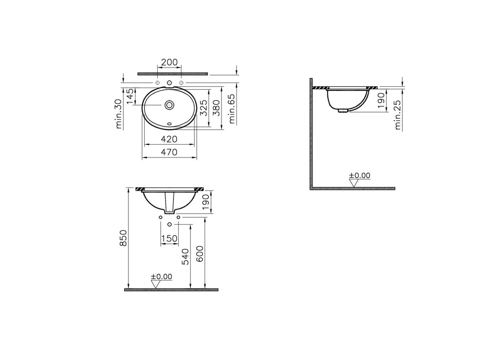 Тумба под раковину vitra s20