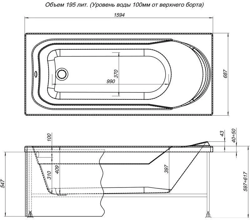Белая акриловая ванна Акванет с гарантией 10 лет недорого, купить в Москве акриловую ванну 160 на 70 с доставкой на kingsan.ru