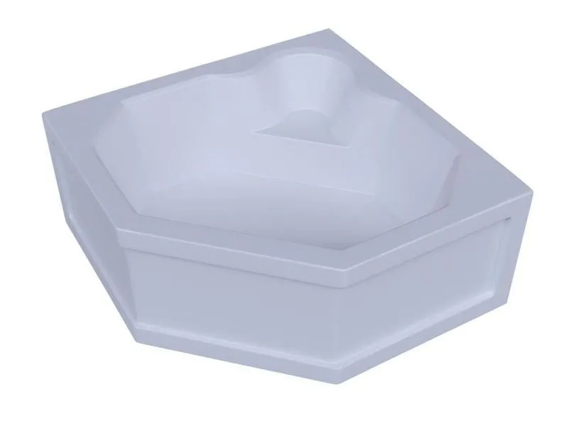 Акриловая ванна Акватек Лира 150x150, с фронтальной панелью, (вклеенный каркас) фото
