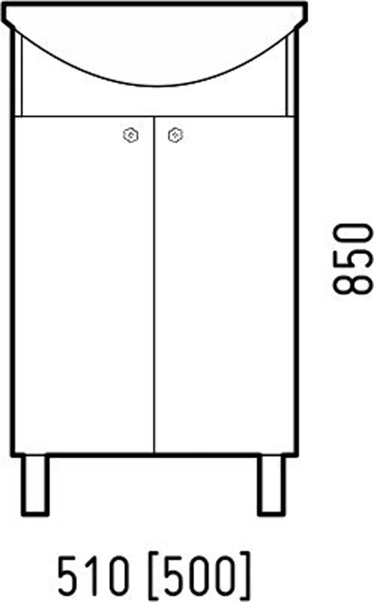 Тумба под раковину Corozo Эконика 50 SD-00000467 заказать в каталоге официального интернет магазина