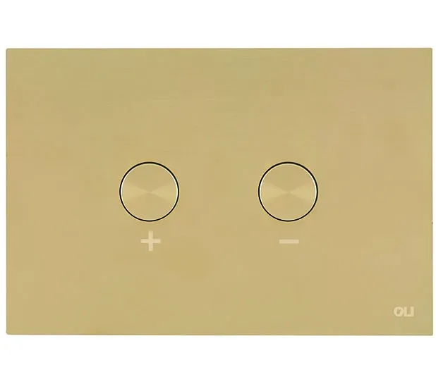 Кнопка смыва OLI BLINK золото с установкой и подключением