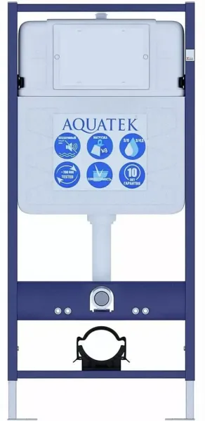 Комплект AQUATEK ЛИБРА N-14 (рама AQUATEK Standard INS-0000014 без клавиши и крепежа и унитаз ЛИБРА New AQ0530N-00 с тонким сиденьем soft-close)