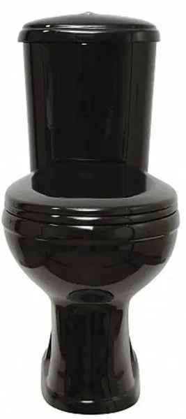 Унитаз-компакт Оскольская керамика Дора Стандарт черный, с нижним подводом воды 47374130402