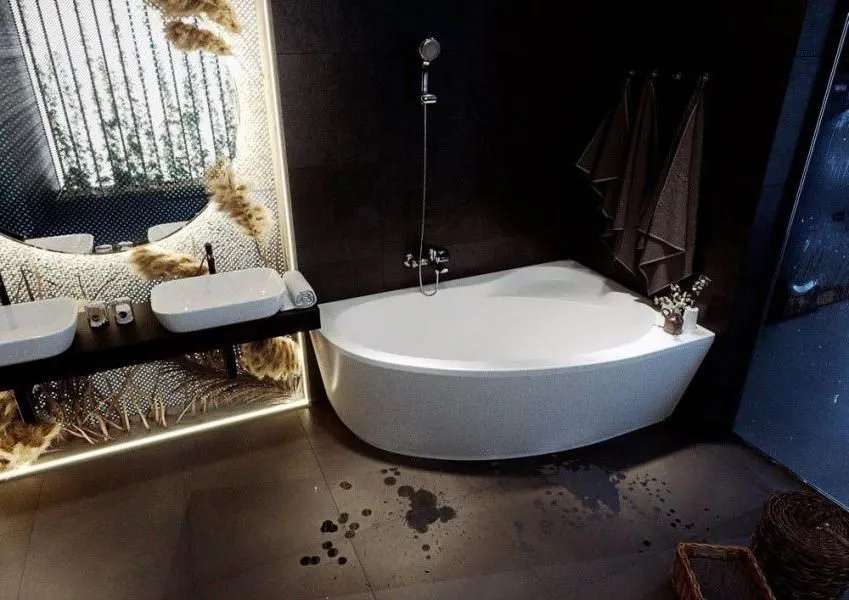 Акриловая ванна Акватек Фиджи 170х110 правая, с фронтальной панелью фото