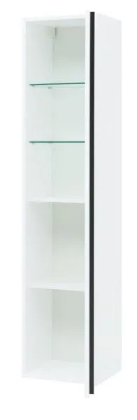 Шкаф-пенал для ванной Aquanet Lino 35 белый матовый в интернет-магазине Kingsan